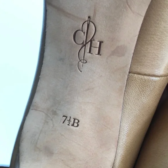 Cole Haan Peep Toe Tan Heels Size 7.5 - Picture 7 of 7